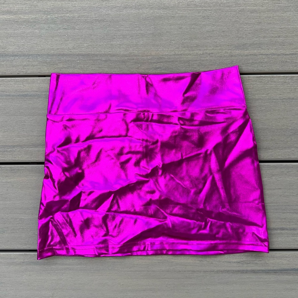 Metallic Pink Skirt